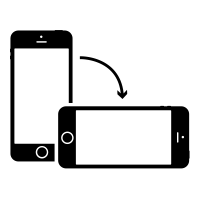 rotate mobile to view text